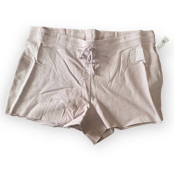 Gap Factory Fleece Logo Shorts Pale Purple Plum Women’s Plus Size XXL NEW - Picture 2 of 5